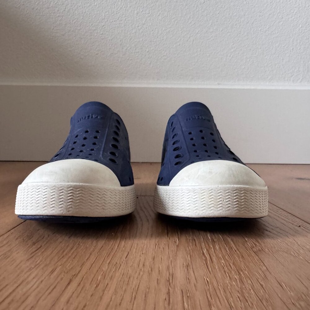 Native Kids Jefferson Regatta Navy Blue Slip Ons Size C12 Kid Approved - Picture 5 of 13